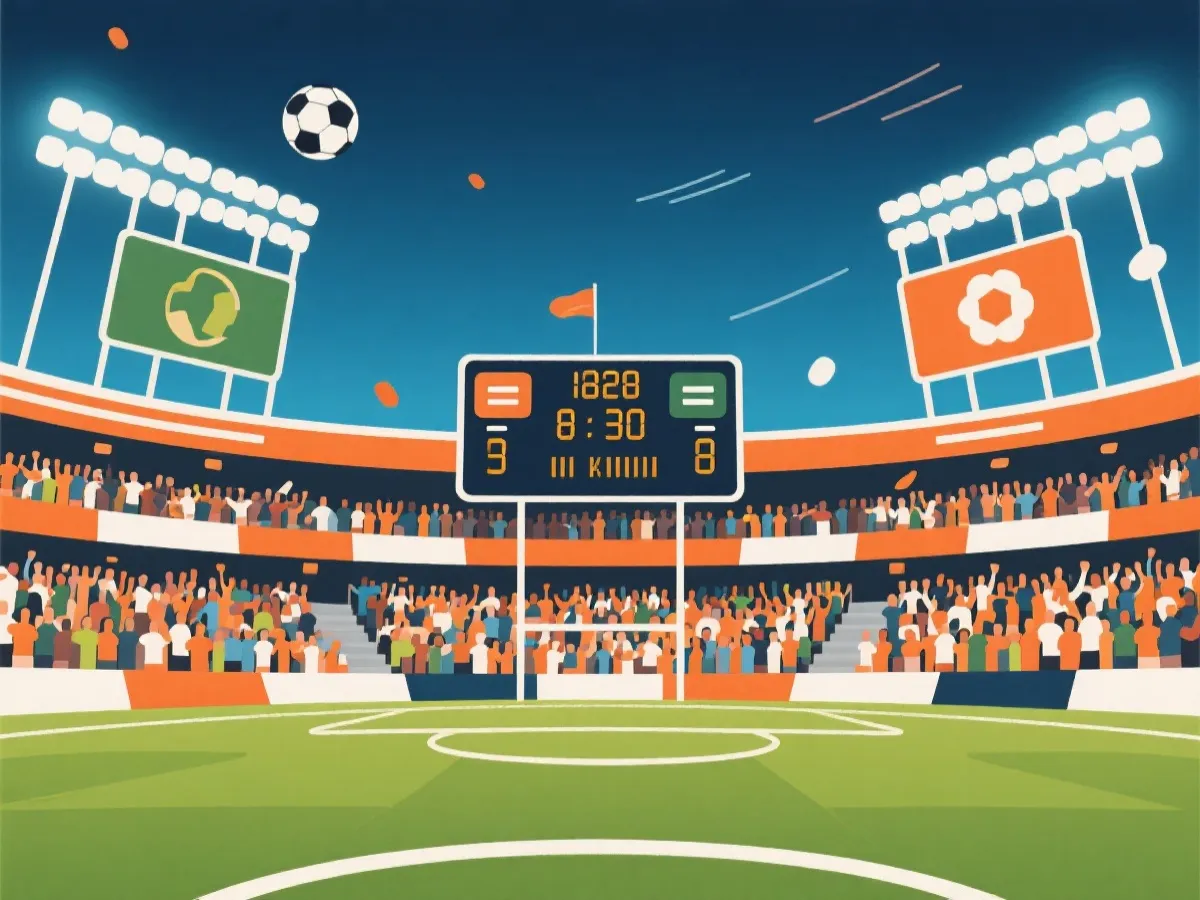 世界盃賽果與比分查詢示意圖